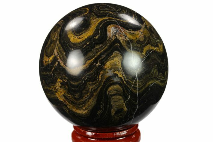 Polished Stromatolite (Greysonia) Sphere - Bolivia #134724